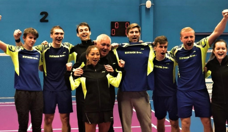 Brněnští badmintonisté si v extralize připsali důležitou domácí výhru. Na jaře chtějí bojovat o medaile