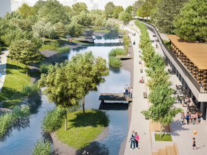 Vizualizace nábřeží Svratky