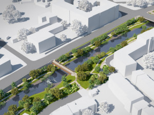 Vizualizace nábřeží Svratky