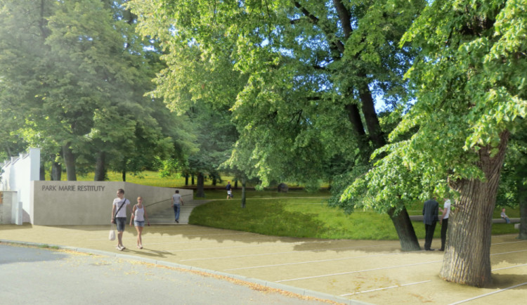 Vizualizace revitalizace parku Marie Restituty