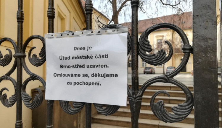 Úřad MČ Brno-střed je pro dnešek uzavřený