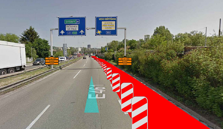 Plán dopravního značení po uzavírce