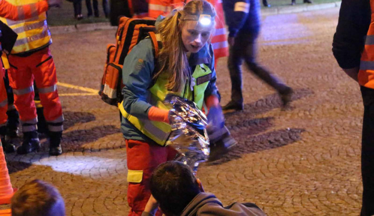 Cvičení na brněnském výstavišti