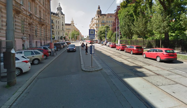 Veveří u zastávky Kounicova