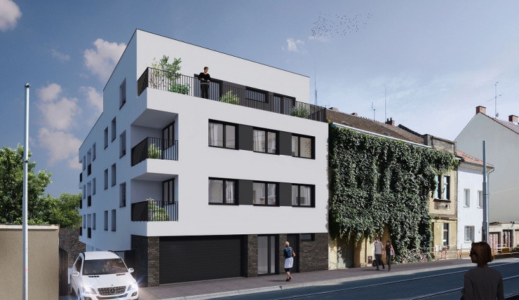 Plánovaný dům na Valchařské ulici