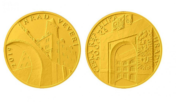 Pětitisícový hrad Veveří: Česká národní banka vydala další sběratelskou minci