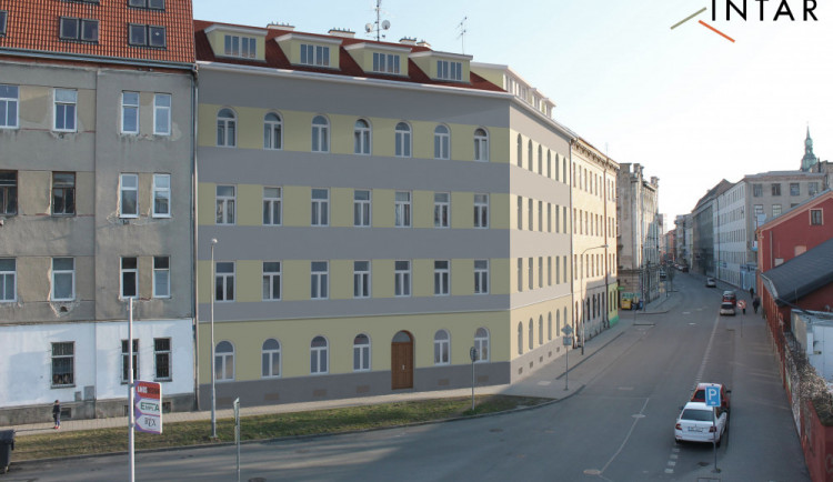 Vizualizace rekonstrukce bytového domu na Podnásepní 2