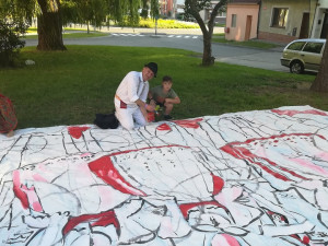 Streeart Lenky Jurečkové pro Slovácký rok