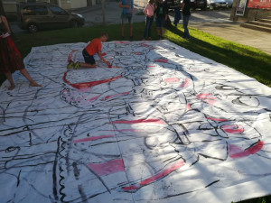 Streeart Lenky Jurečkové pro Slovácký rok