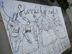 Streeart Lenky Jurečkové pro Slovácký rok