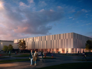 Vizualizace nové atletické haly