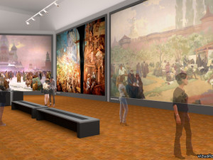 Vizualizace Slovanské epopeje v Moravském Krumlově