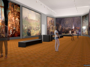 Vizualizace Slovanské epopeje v Moravském Krumlově