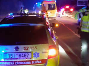 Během včerejší noci se u Kuřimi srazil motorkář s jelenem