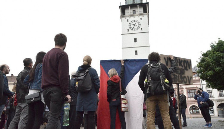 Vyškovští demonstranti se přihlásili k hnutí Milion chvilek pro demokracii