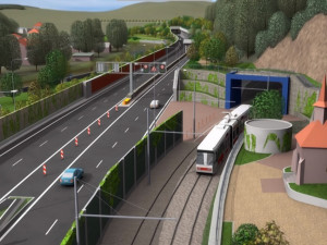 Práce na Žabovřeské vstoupí do další fáze. Příští rok začnou stavět tramvajový tunel