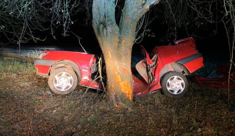 Osobák narazil na Písecku do stromu, řidič na místě zemřel