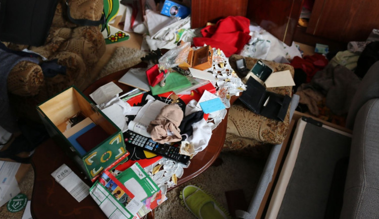 Zloděj zanechal nepořádek