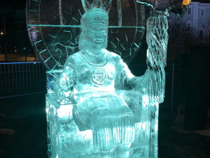 Ledová socha Inky na Moraváku