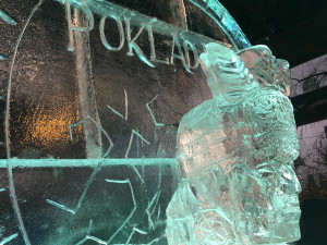 Ledová socha Inky na Moraváku