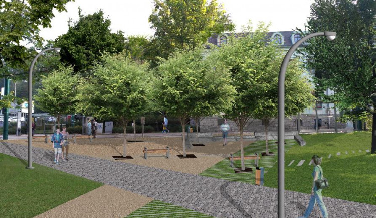 Parčík u lékarny ve Vraťáku se dočká proměny. Přibudou stromy, louka i chodníky