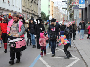 Masopustního průvodu se zúčastnili i nejmenší