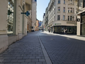 Prázdné ulice Brna