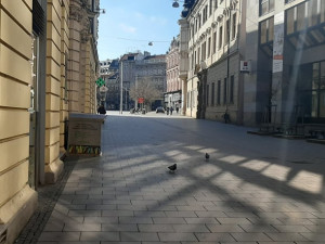 Prázdné ulice Brna