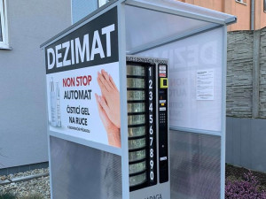 V Brně slouží první automat na dezinfekční gel na ruce