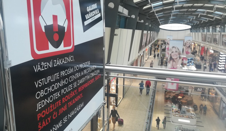 Informační cedule v Galerii Vaňkovka