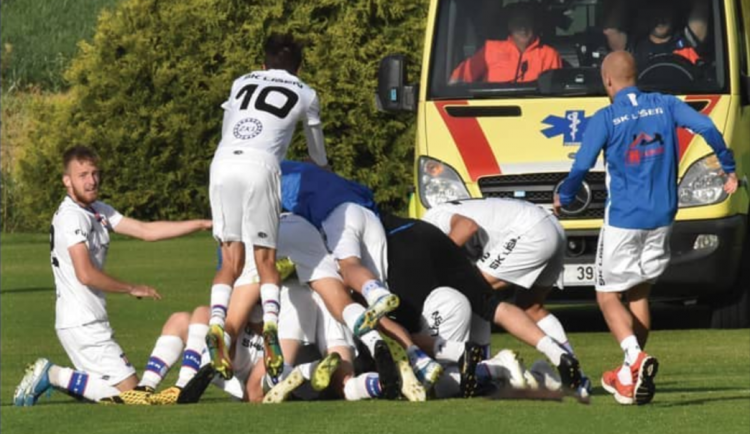 Radost hráčů z Jeřábkova gólu