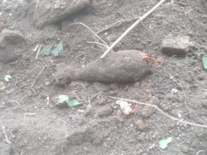 Muž v Brně okopával zahrádku, místo úrody na něj ale ze země vykoukla dělostřelecká mina