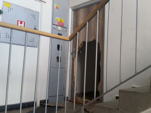 Žena zapomněla na oběd na plotně, ten začal hořet. Policisté museli vykopnout dveře