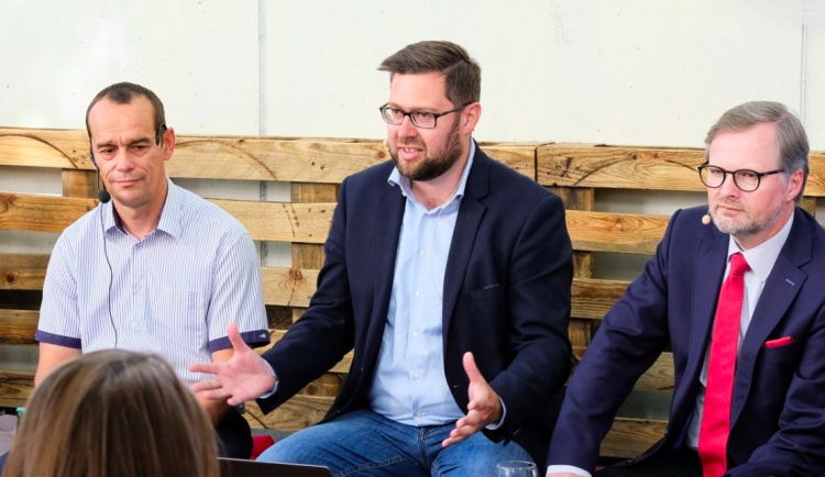 Jiří Nantl s předsedou ODS Petrem Fialou.