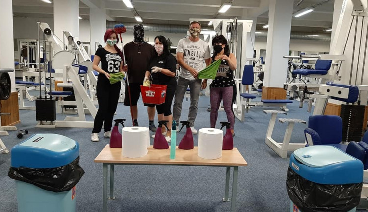Fitness Blue Gym během pandemie v dubnu