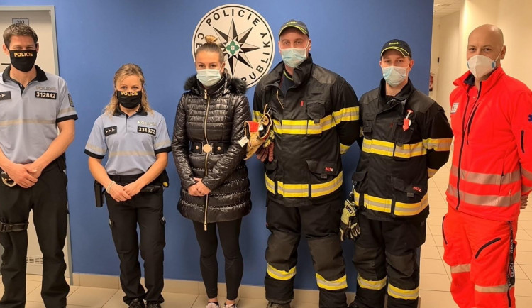 Záchranný tým spolu s paní Ditou