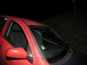 Řidič vyletěl ze silnice a od auta utekl, policie pátrá po svědcích