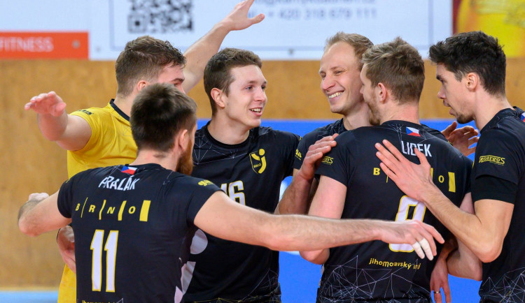 Volejbalisté Brna mají důvod k radosti, zahrají si předkolo play off 