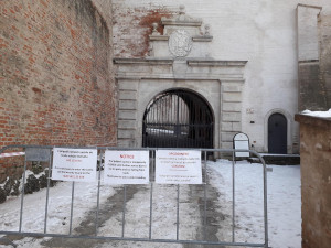 Špilberk už týden odolává nájezdům návštěvníků, kvůli ledu je areál pro veřejnost uzavřený