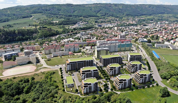 Vizualizace nové zástavby na Písečné