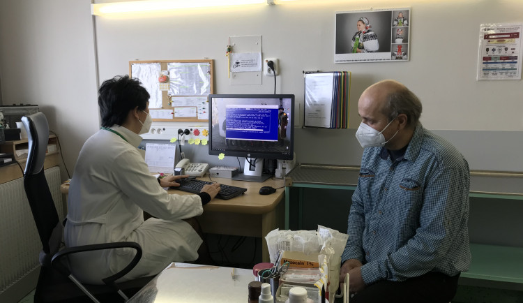 Petr Ryzí na prohlídce