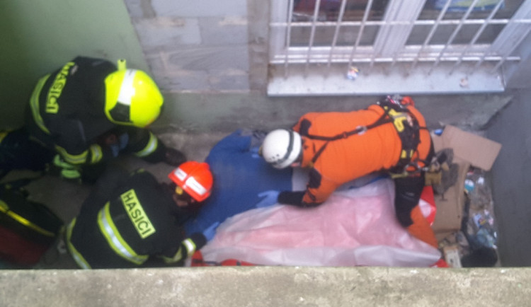 Zásah hasičů v ulici Bratislavská