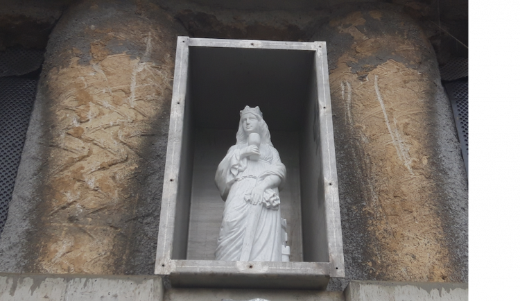 Socha svaté Barbory s