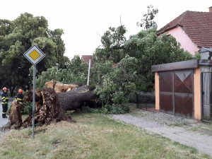 Jižní Moravu zasáhly silné bouřky, část domácnosti je bez proudu