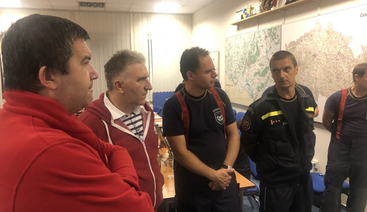 Jednání krizového štábu v Brně.