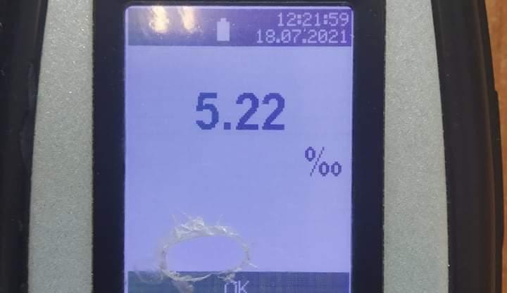 Naměřené promile.