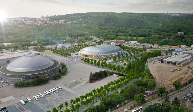 Vizualizace nové haly.