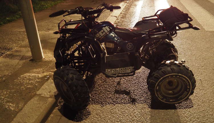 Zabavená čtřkolka