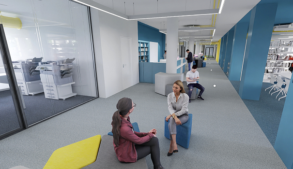 Vizualizace nové knihovny.