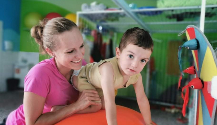 Honzík na rehabilitaci.